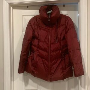 Burgundy Marc New York Jacket Size L Inside Secret Pockets